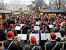 Die Gardemusik verwöhnte die Besucher mit klassischen Weihnachtsliedern.