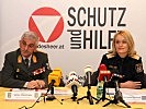 Der Kärntner Militärkommandant, Brigadier Walter Gitschthaler und die Landespolizeidirektorin von Kärnten, Michaela Kohlweiß, ziehen Bilanz.