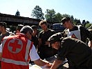 Theoretische Ausbildung durch Ausbilder des Roten Kreuzes.
