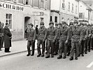 Marsch durch Bregenz im Jahr 1956.