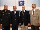 V.l.: Yurii Pryzyglei, Werner Fasslabend, Jochen Rehrl, Friedhelm Frischenschlager.