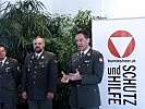 Der künftige Kommandant, Oberstleutnant Herbert Sailer, bei seiner Ansprache in Feldbach.