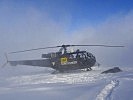 Mit Hubschraubern wird in Vorarlberg die Flugverbotszone während des Weltwirtschaftsforums in niedriger Höhe überwacht.