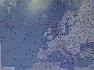 Bodenwetterkarte für Europa.