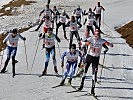 Massenstart der Biathlon-Staffeln.