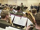 Die Militärmusik Salzburg spielte den "Hans Peter Doskozil-Marsch".