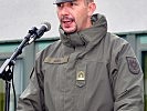 Ansprache von Major Köck an das Kaderpersonal des Jägerbataillon 23.