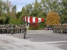 Die angetretene Truppe zum Traditionstag des Militärkommandos Salzburg.