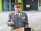 Ansprache des Salzburger Militärkommandanten, Brigadier Heinz Hufler.