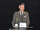 Oberst Josef Müller, Präsident der Offiziersgesellschaft Vorarlberg.