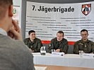 Wörgötter und seine steirischen Bataillonskommandanten in Straß.