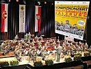 Die Militärmusik Salzburg gratulierte der Krebshilfe Salzburg zum Jubiläum.