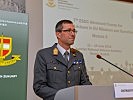 Generalleutnant Erich Csitkovits begrüßte die Teilnehmer an der Landesverteidigungsakademie.