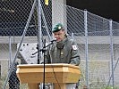 Oberst Gerhard Pfeifer bei seiner Festansprache.