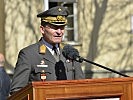 Generalmajor Hermann Kaponig spannte in seiner Rede einen Bogen von der "Telegraphentruppe" zu den Cyber-Kräften.