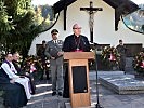 Der Bischof von Innsbruck, Hermann Glettler, hält die Fest- und Gedenkansprache.