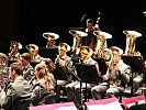 Rhythmus mit einem Lächeln - das Galakonzert bildete einen Höhepunkt in der Ausbildung der jungen Militärmusiker.