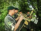 Ein Quartett der Militärmusik Kärnten umrahmte die Gedenkfeier musikalisch.