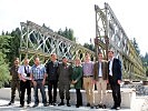 Nach nur 5 Tagen Bauzeit erfolgte die feierliche Übergabe der Brücke an die Gemeinde Abtenau.