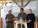 Die Übungs-Verantwortlichen, Brigadier Gitschthaler, Oberst Mikosch und Landespolizeidirektorin Kohlweiß, v.l., zogen Bilanz zur Übung.