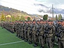 "Ich gelobe": Die Grundwehrdiener des Militärkommandos Tirol.