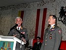 Militärkommandant Gitschthaler, l., stellte den neuen Kommandanten der 7. Jägerbrigade vor: Brigadier Horst Hofer.