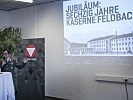 Oberstleutnant Rath informierte über das Jubiläum im Jahr 2020: 60 Jahre Kaserne Feldbach.