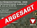 Absage: Militärmusikfestival 2020.
