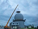 Nach Fertigstellung der Baumaßnahmen wird die Radarstation eine der modernsten in Europa sein.