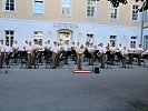 Die Militärmusik Vorarlberg gab ihr erstes, wenn auch kleines, Konzert in der Kaserne.