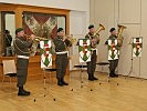 Ein Quartett der Militärmusik Salzburg umrahmte den Festakt musikalisch.