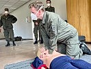 Erste Hilfe-Ausbildung für die Milizsoldaten des Militärkommandos Salzburg.