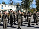 Die Militärmusik Salzburg umrahmte musikalisch die feierliche Angelobung.