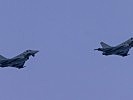 Eindrucksvolle Leistunugsdemonstration der beiden Eurofighter des Bundesheeres.