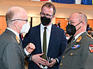 V.l.: Brigadier Gunther Hessel, Landessicherheitsrat Christian Gantner, Generalmajor Martin Dorfer.
