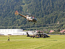 Fünf Hubschrauber des Bundesheeres wurden ebenfalls zur Hilfe der Bevölkerung eingesetzt.