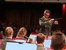 Militärkapellmeister Schernthanner begeisterte mit seiner Militärmusik die Konzertbesucher.