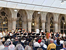 Das symphonische Blasorchester unter der Leitung von Oberst Heher.