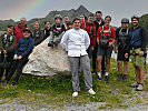Gruppenfoto der Ferienaktion beim Militärkommando Vorarlberg in der Silvretta.