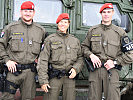 Das Informationsteam der Militärpolizei bei der Herbstmesse Dornbirn.