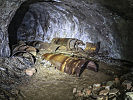 Die Restteile welche von der französischen Besatzung seit 1947 im Bergwerk zurückgelassen wurden.