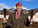 Erfolgreichster Sportler bei den Heeresmeisterschaften: Wachtmeister Rene Groinig hollte drei Heeresmeistertitel und sicherte sich mit seiner Mannschaft beim Patrouillenlauf Bronze.