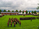 Am Sportplatz der Garnisonsgemeinde Wals-Siezenheim fand die Angelobung statt.