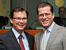 Minister Norbert Darabos (l.) mit seinem deutschen Amtskollegen Karl-Theodor zu Guttenberg.