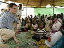 Norbert Darabos im Flüchtlingslager Gaga im Osten des Tschad.