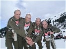 Das „aerodynamische Quartett“ – Bereichsmeister 2001 im Militärischen Patrouillenlauf.