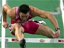 Lichtenegger "fliegt" regelrecht zur ersten Medaille in seiner Leichtathletik-Karriere. © APA/Schlager