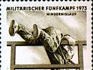 1973 - Sondermarke "Militärischer Fünfkampf (Hindernislauf)"