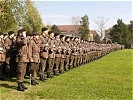 Knapp 1.100 Soldaten waren in Linz angetreten ...
