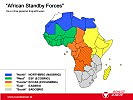 Infografik: Die in Afrika geplanten Eingreiftruppen der "African Standby Forces".